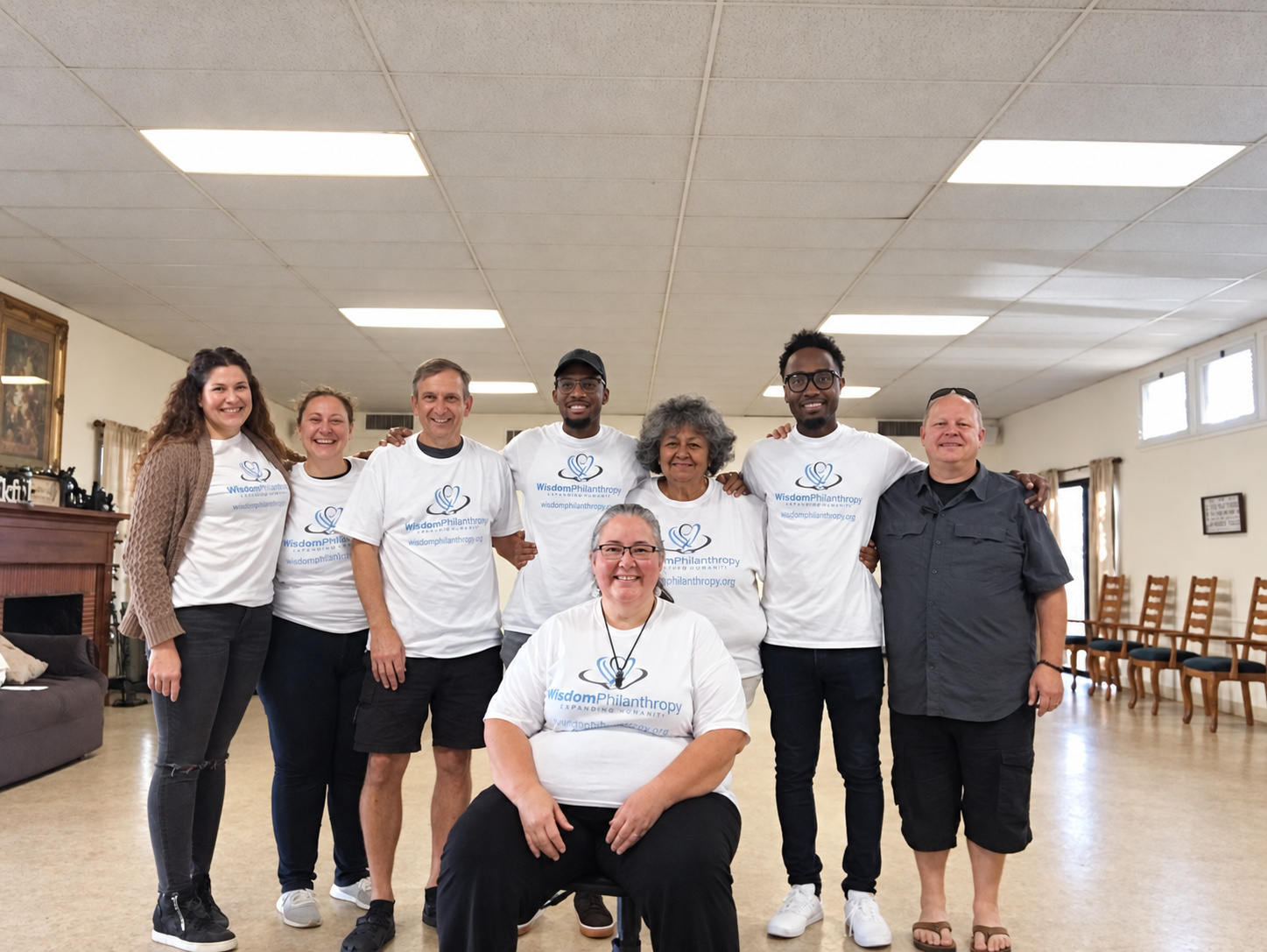 California team gathered during a past service activity